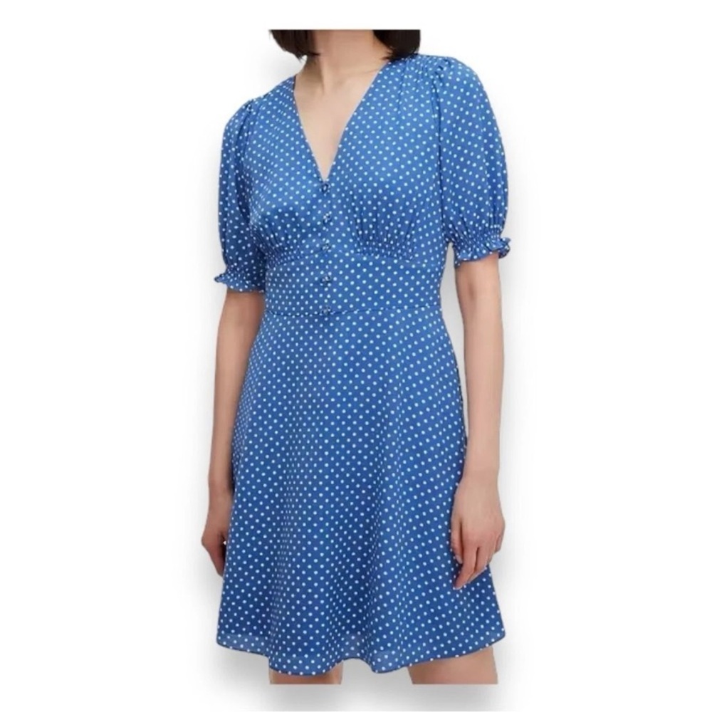 Kate Spade blue polka dot dress